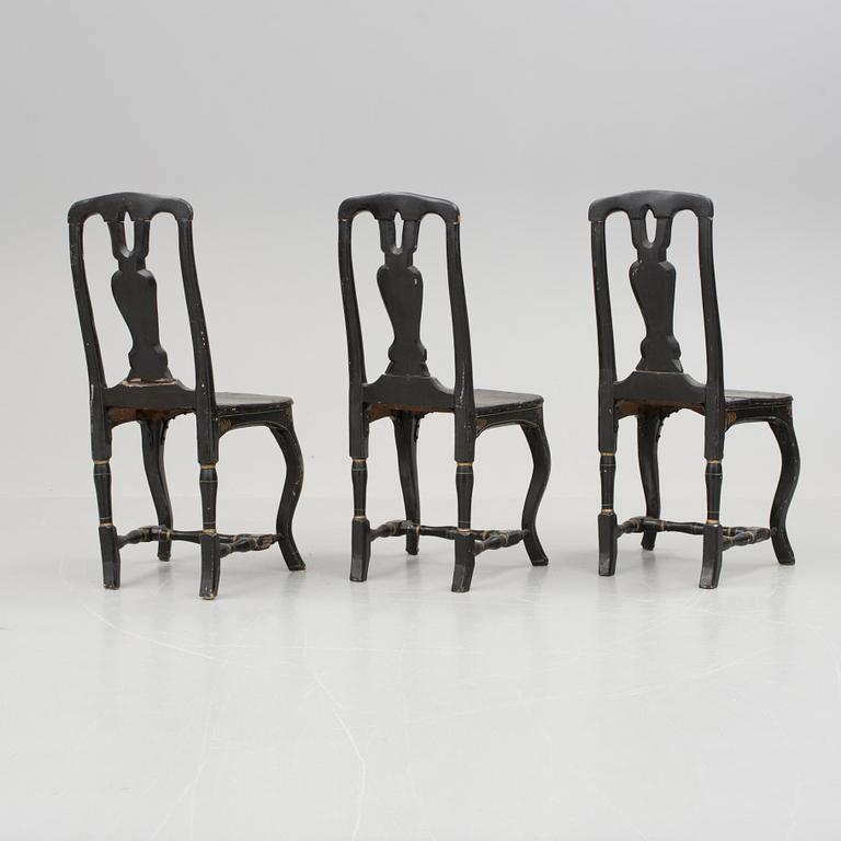 STOLAR, 3 st, senbarock, 1700-tal.