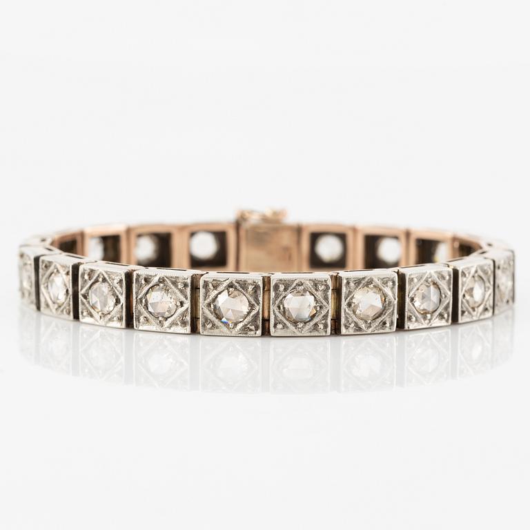 Armband med rosenslipade diamanter.