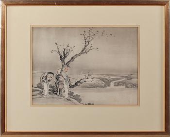 OKÄND KONSTNÄR, akvarell, Kina, 1800-tal.
