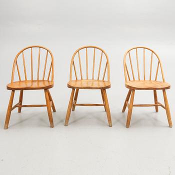 Stolar, 5 st, Svensk Möbelindusti, omkring 1900-talets mitt.