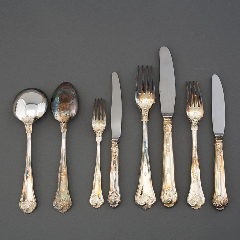 122 PIECES OF SILVER CUTLERY, Cohr, Denmark, 1950s.