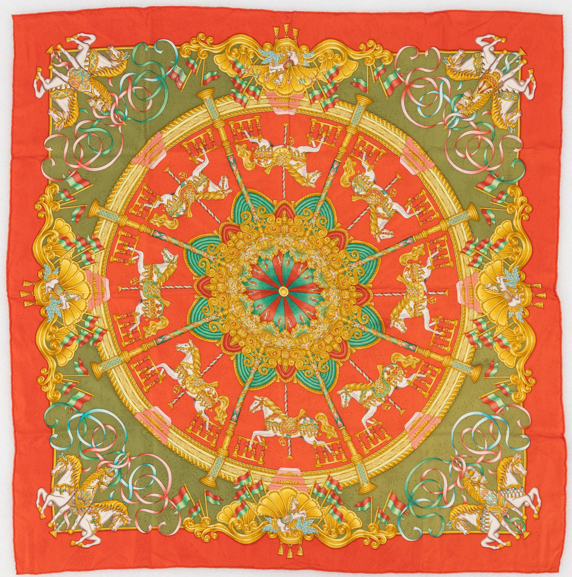 Hermès, scarf, "Luna Park".