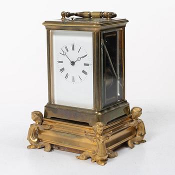Travel clock, circa 1900.