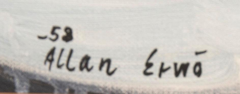 Allan Erwö, olja på duk signerad och daterad 58.