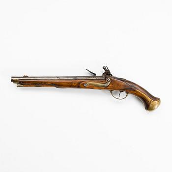 A Swedish flintlock pistol model 1738.