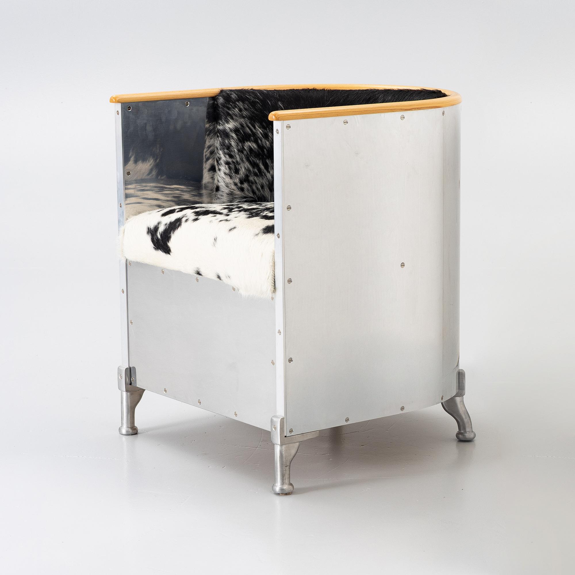Mats Theselius, Armchair, “Aluminiumfåtölj”, Källemo.