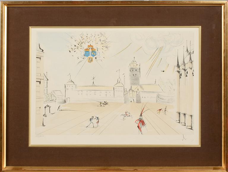 SALVADOR DALÍ, färgetsning, 1976, signerad och numrerad 257/450.