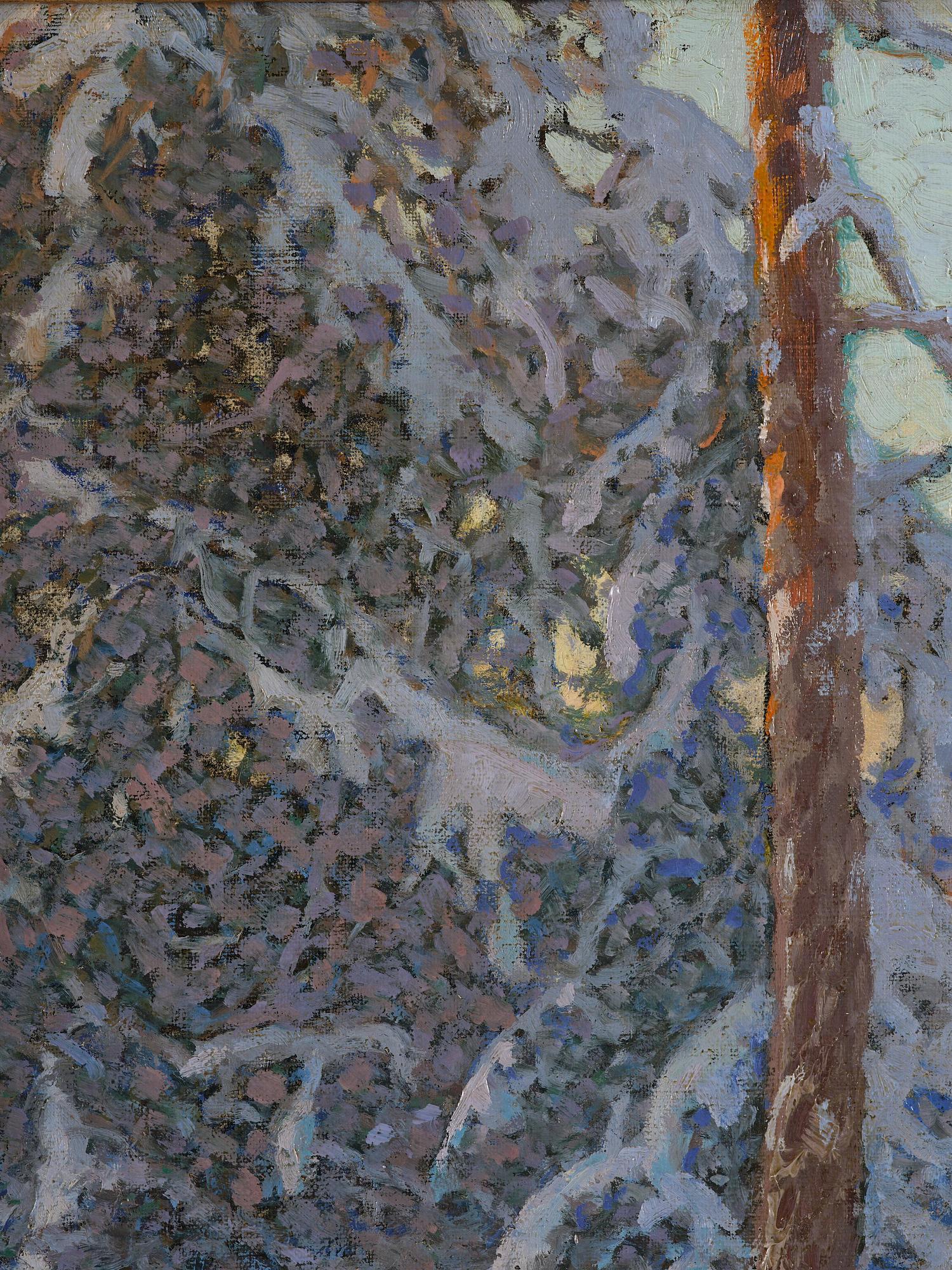 Anshelm Schultzberg, "Frostig vintermorgon" (Motiv från Hemtjärn).