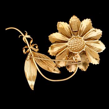 BROSCH, 18K guld, WH Stockholm 1946. Vikt ca 7 g.
