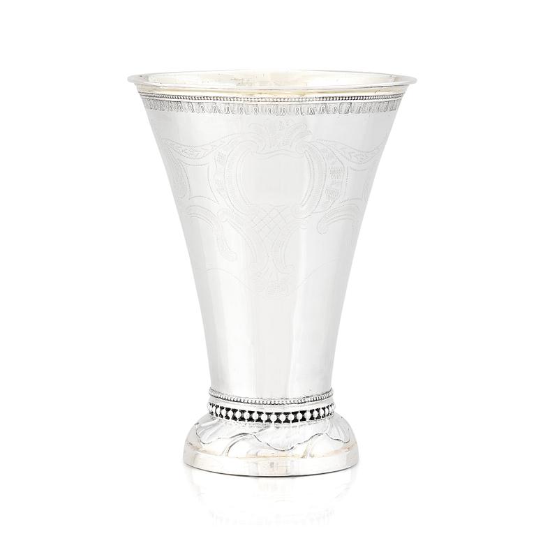 Erik Enander, bägare, silver, Uppsala 1791.