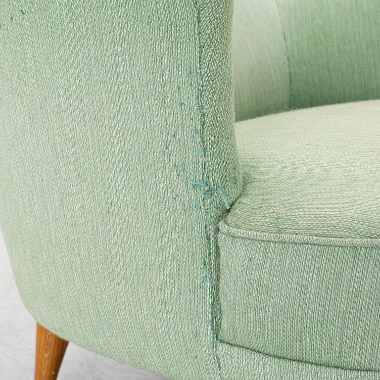 Carl Malmsten, a 'Furulifd' easy chair, second half of the 20th century.