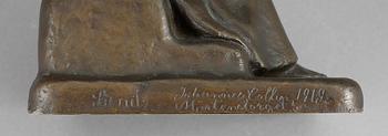 JOHANNES COLLIN, skulptur, brons, sign o dat 1912.