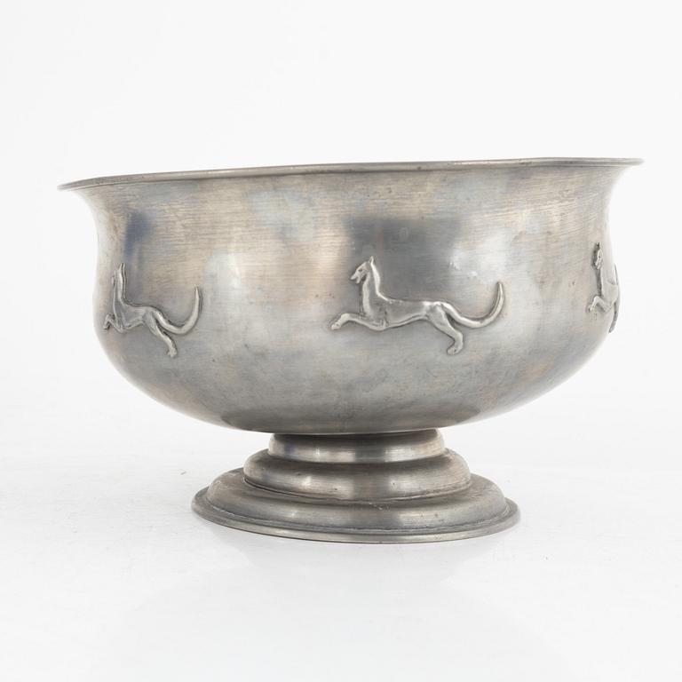 Firma Svenskt Tenn, a pewter centerpiece bowl, Stockholm, Sweden, 1927.