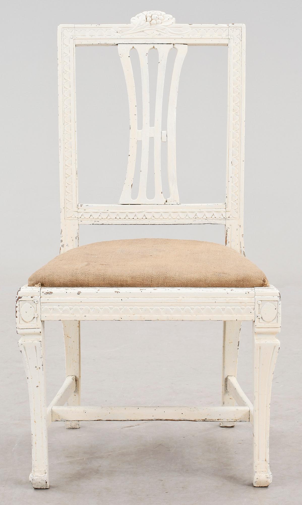 STOL, gustaviansk, Anders Andersson Lindome, omkring 1800.