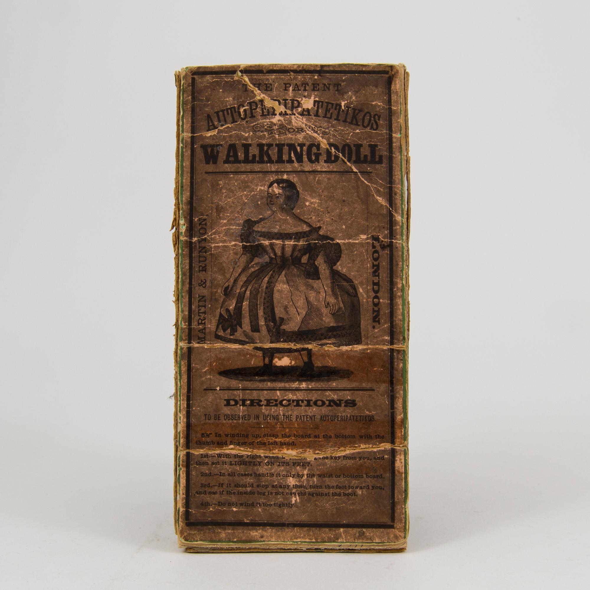 MARTIN & RUNYON, Autoperipatetikos walking doll, USA, 1860-tal.
