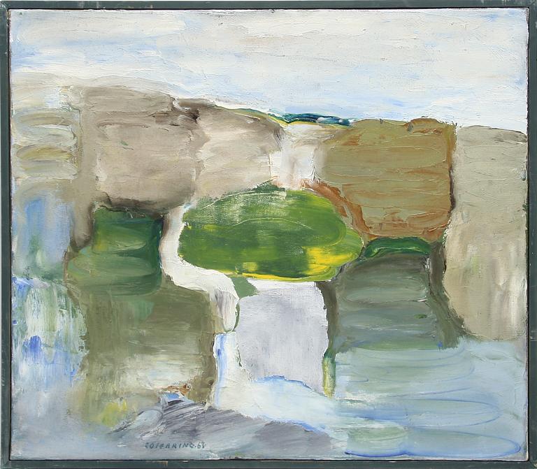 JOHNY COLEBRING, olja på duk. Sign och dat - 63.