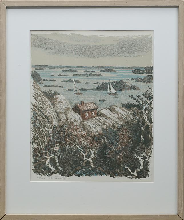 ROLAND SVENSSON, färglitografi, signerad och numrerad 16/200.