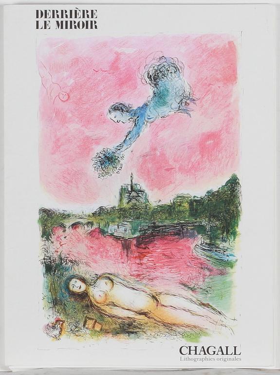 MARC CHAGALL (FRANKRIKE), MAPP, grafik, Derriére Le Miroir. Tryck år 1981.