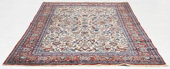 Matta, semiantik Najafabad, Isfahan området, ca 208 x 138 cm.