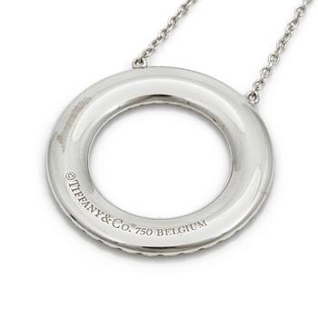 COLLIER, Tiffany & co, "The Metro Collection" med briljantslipade diamanter, totalt ca 0.70 ct.