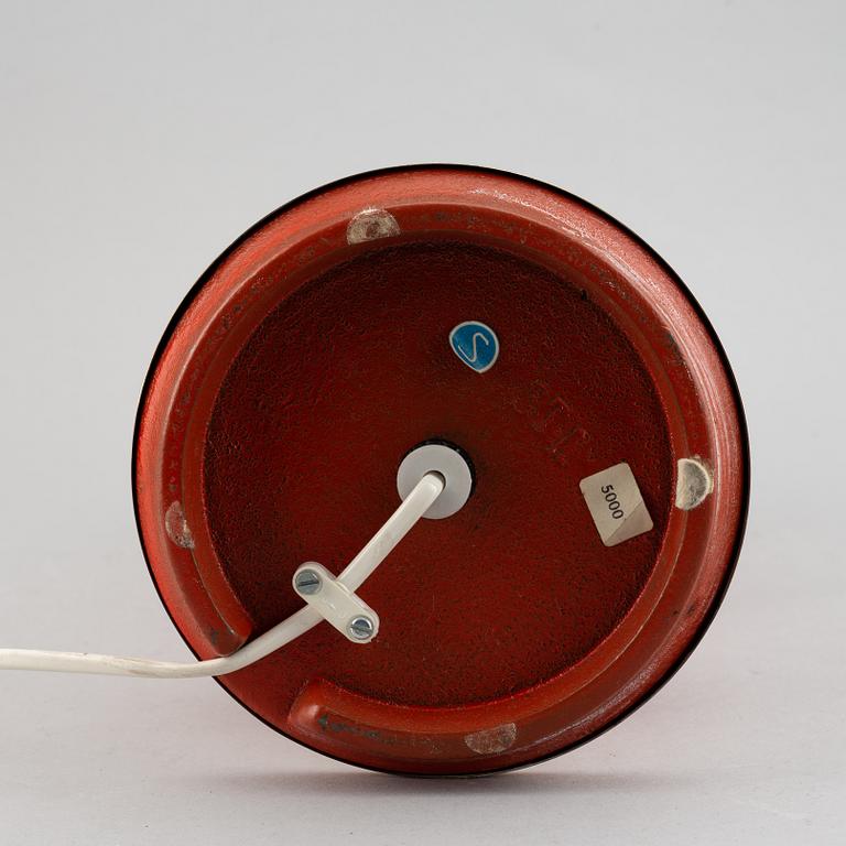 A brass and glass table lamp from AB. Stilarmatur, Tranås, Sweden, 1970s.