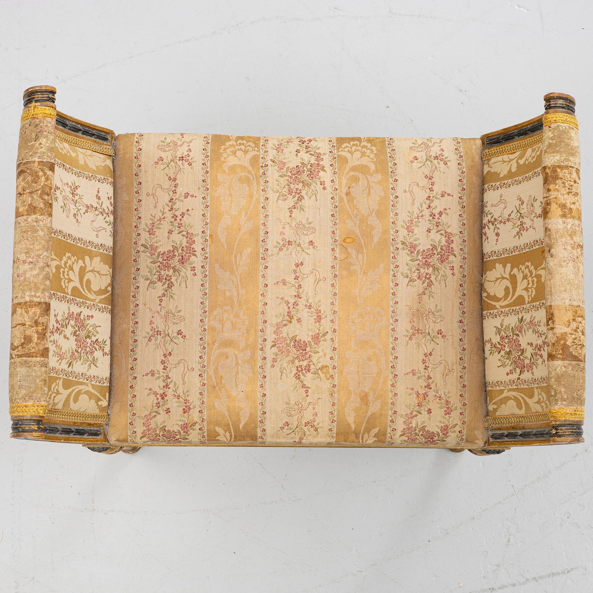 Stool, Louis XVI style, 19th century.