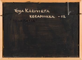 Eija Karivirta, relief, stengods, "Telepati".