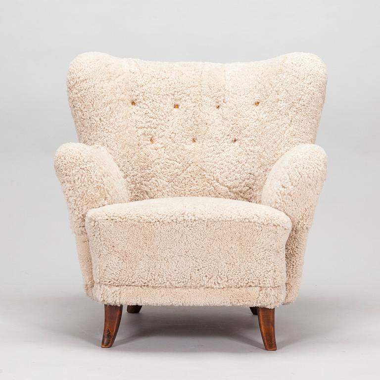 Ilmari Lappalainen, a 1950's 'Laila' armchair for Asko, Finland.