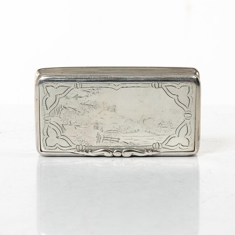 Samling silver, mestadels GEWE, 7 delar, vikt ca 550 gram.