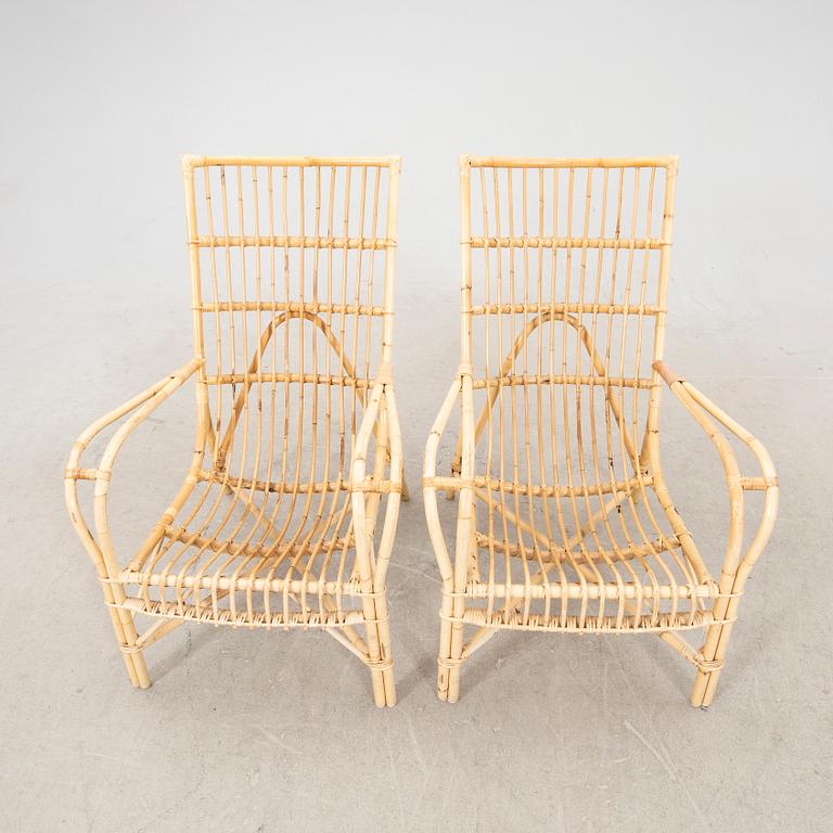 Badhusfåtöljer ett par  Larssons korgmakeri sent 1900-tal/2000-tal.