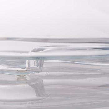 a centenary celebration glass dish signed and numbered "Alvar Aalto 100 1998 Iittala 235/1998".