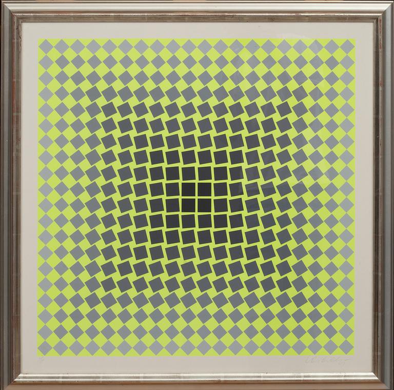 VICTOR VASARELY, färgserigrafi, signerad och numrerad 245/250.