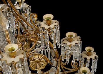 LJUSKRONA, 1800-talets andra hälft. Höjd ca 120 cm.