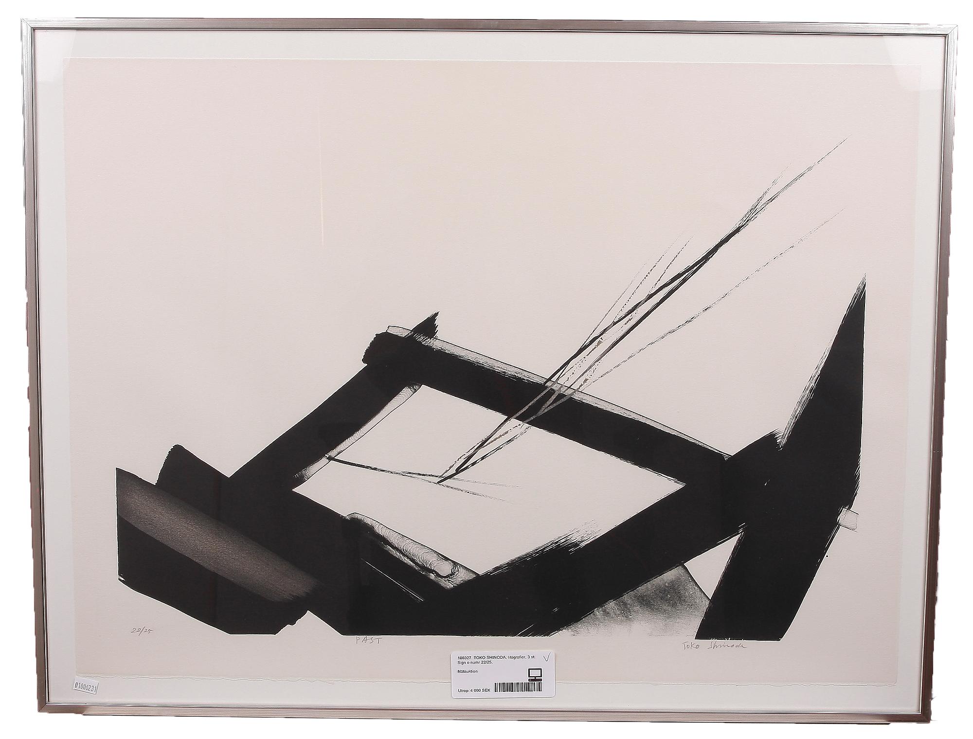 TOKO SHINODA, litografier, 3 st. Sign o numr 22/25,.