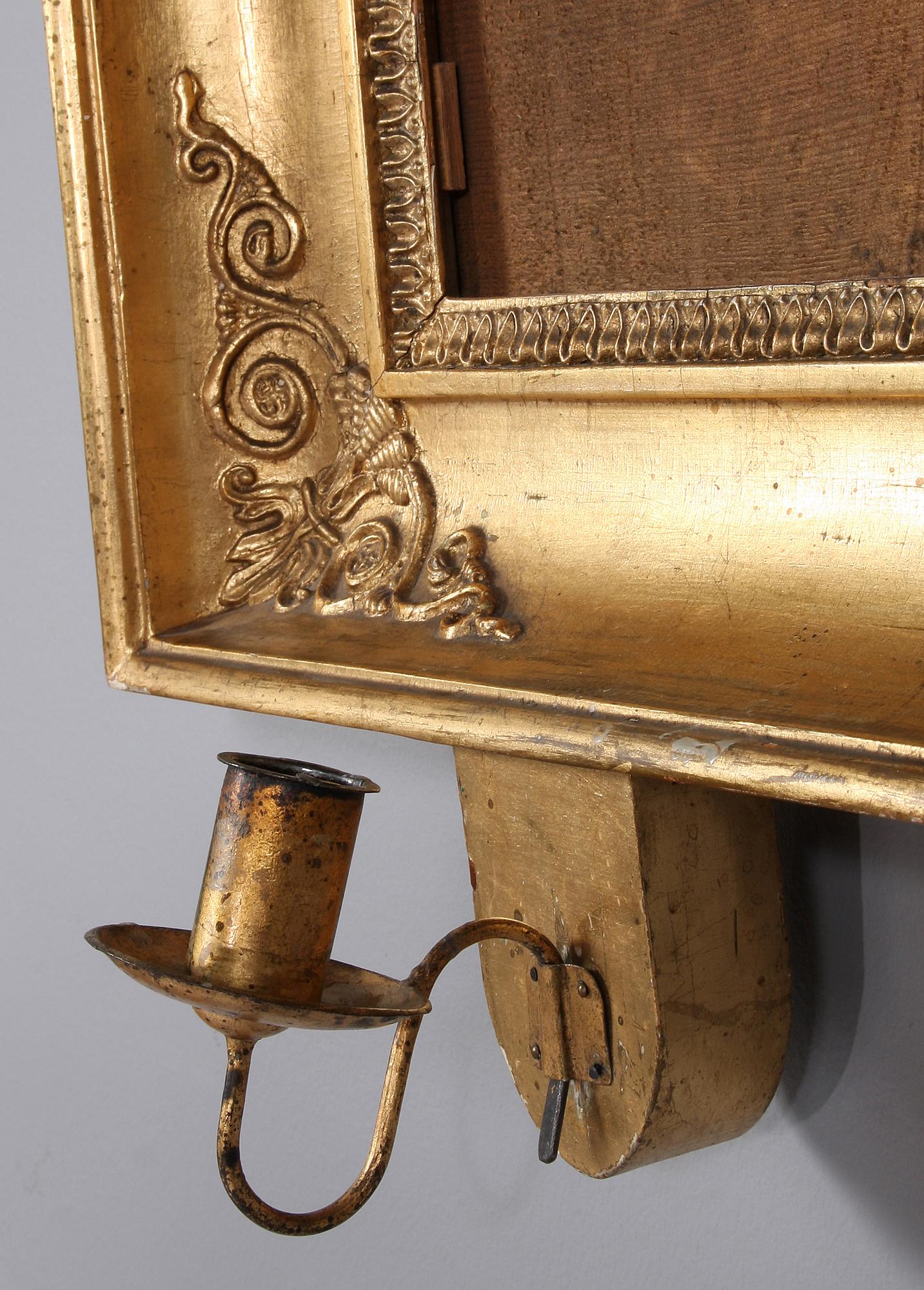 SPEGELLAMPETTER, ett par, empir, 1800-talets första hälft.