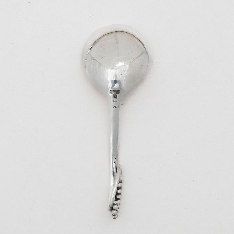 Georg Jensen, serveringssked, sterlingsilver, Danmark 1933-44.