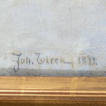 A oil on canvas by Johan Tirén, signed and dated 1892.