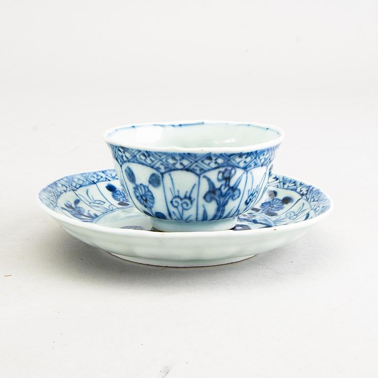 KOPPAR 4 st med FAT 5 st, Kina, Qingdynastin, 1700-tal.