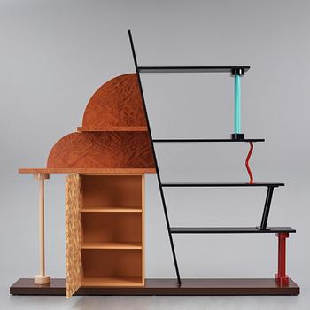 Ettore Sottsass, a "Malabar" bookcase, Memphis, Italy, post 1982.