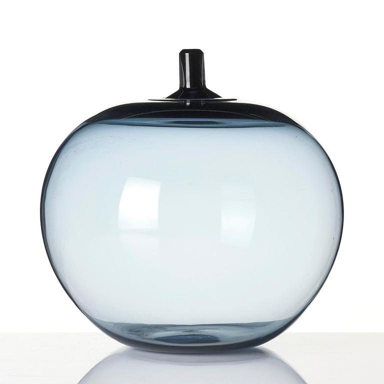 Ingeborg Lundin, a "Melon" glass vase, Orrefors, post 1957.