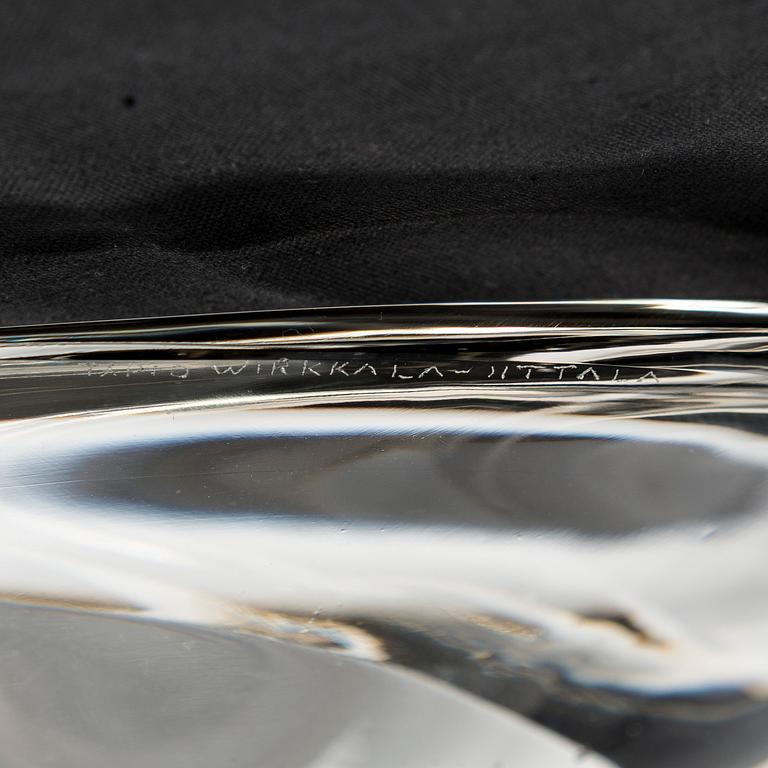 Tapio Wirkkala, two 1950s glass bowls, signed Tapio Wirkkala - Iittala.