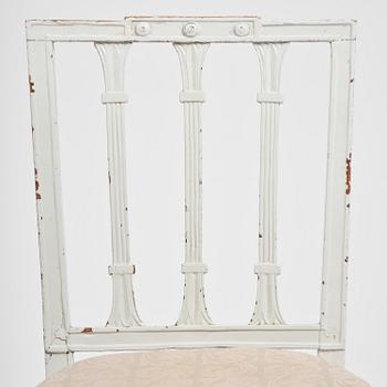 A set of six late Gustavian chairs by E. Öhrmark (master in Stockholm 1777-1813).