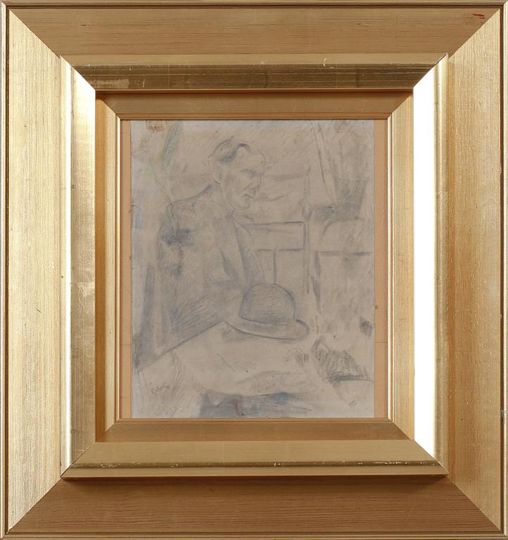 ÅKE GÖRANSSON, uppfordrad blyertsteckning, stämpelsignerad.