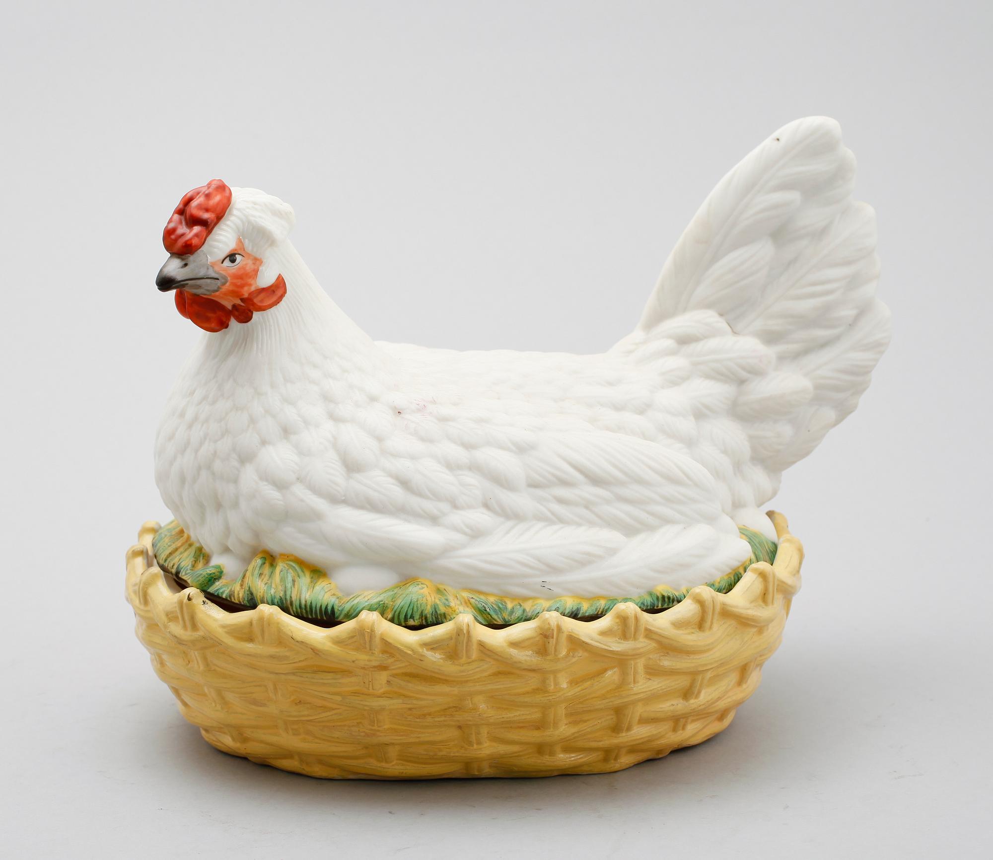 ÄGGHÖNA, parian, Gustafsberg, sekelskiftet 1900.