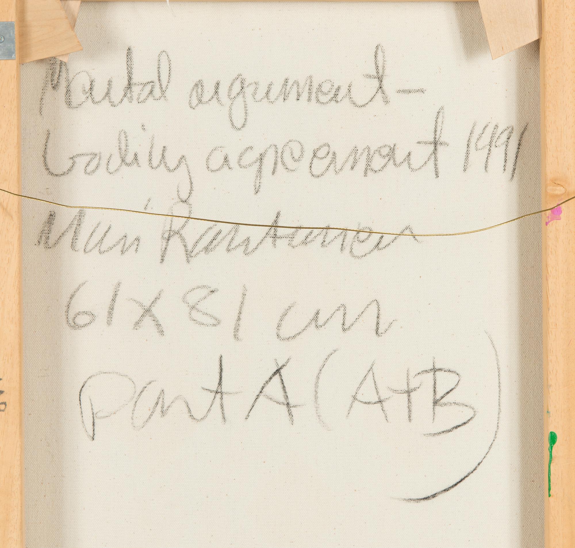Mari Rantanen, "Mental argument-bodily agreement".