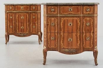 A pair of Gustavian 1770's commodes.