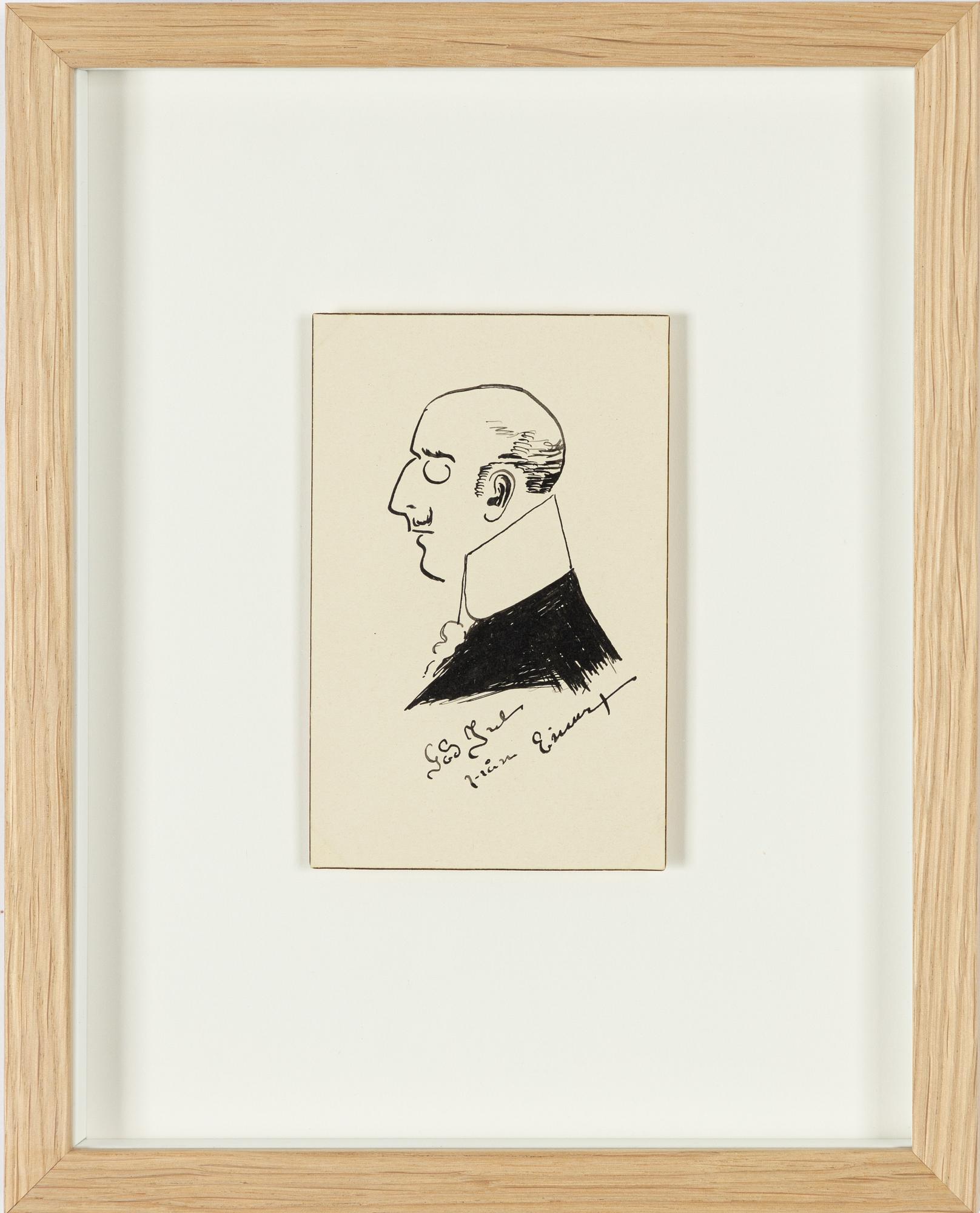 Einar Jolin, Man in Profile (Christmas Greeting).