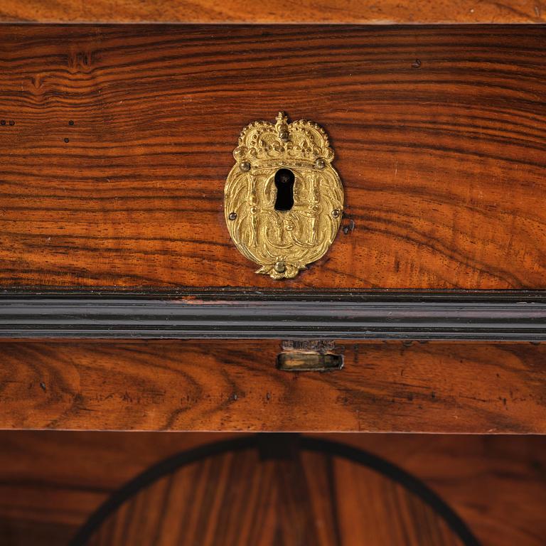 A Swedish Baroque Royal writing desk, by Hindrich von Hachten Ordered for the queen Hedvig Eleonora (1636-1715) 1683.