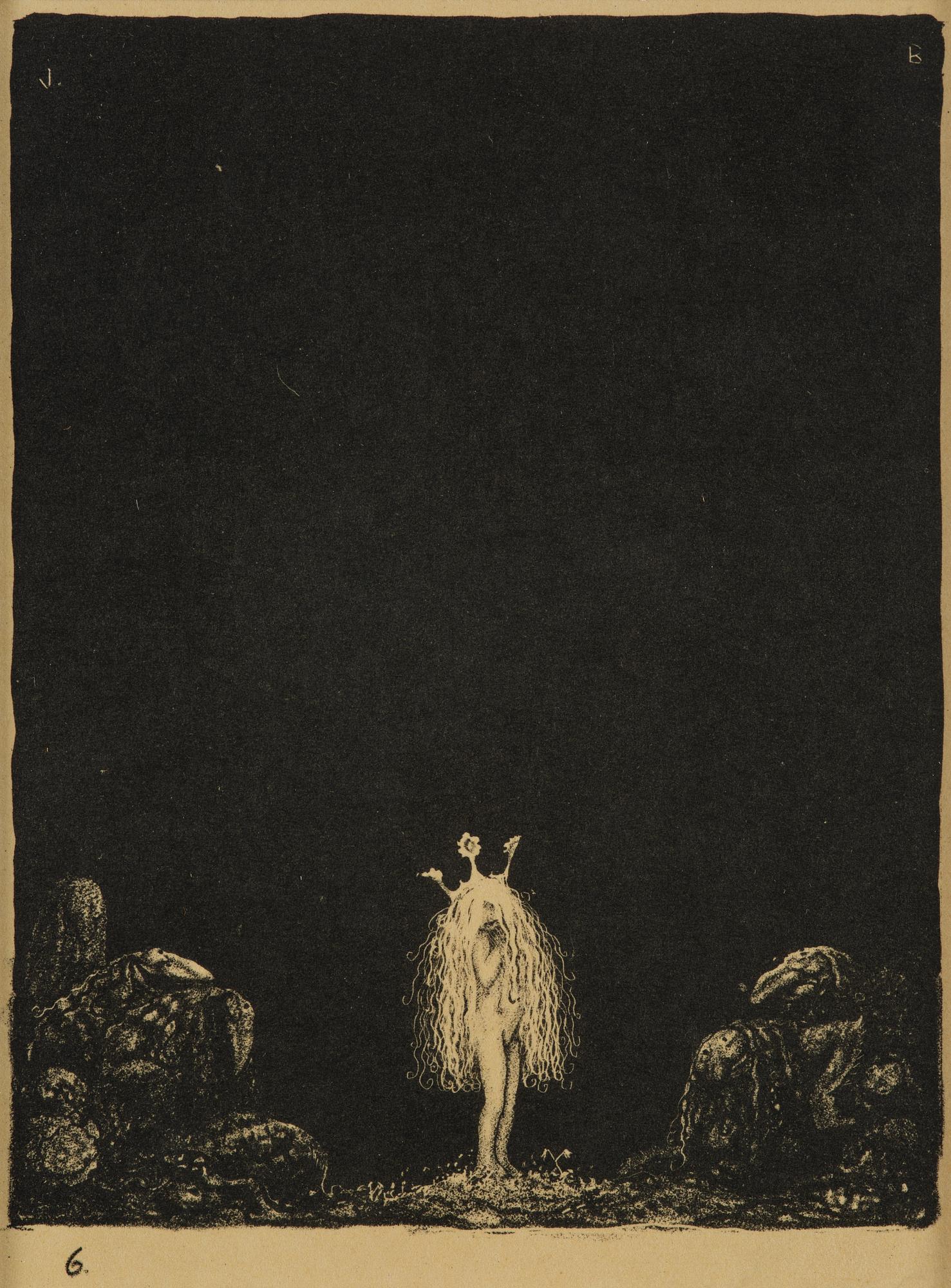John Bauer, "Troll", de kompletta 10 osignerade litografierna ur sviten.