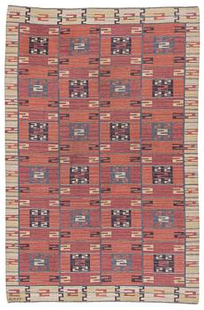 244. Märta Måås-Fjetterström, a flat weave 'Röda Esset' carpet, c. 339 x 225 cm, signed AB MMF.